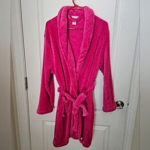 Luxurious Pink Women's Robe - One Size Fits Most